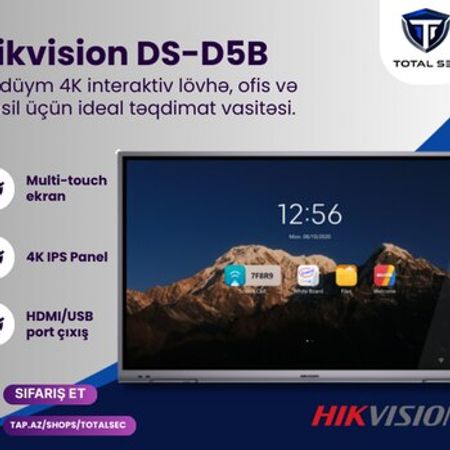 Hikvision 55 4K interaktiv smart lövhə (DS-D5B55RB/A) – Bakı – ucuztap.az