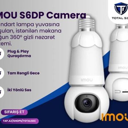 IMOU lampa kamera (IPC-S6DP-3M0WEB) 3MP / Wi-Fi / 360° panorama – Bakı – ucuztap.az