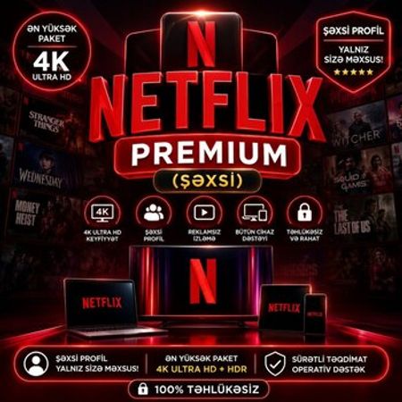 Netflix Premium səhifəsi – Bakı – ucuztap.az