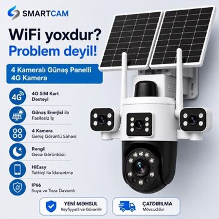 Simkartlı günəş panelli 4G kamera – Bakı – ucuztap.az