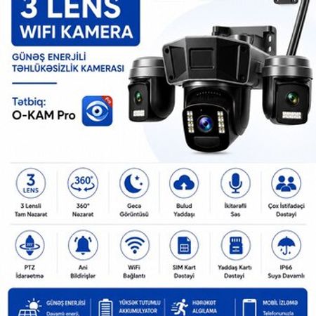 3 Lens Wi-Fi kamera – Bakı – ucuztap.az
