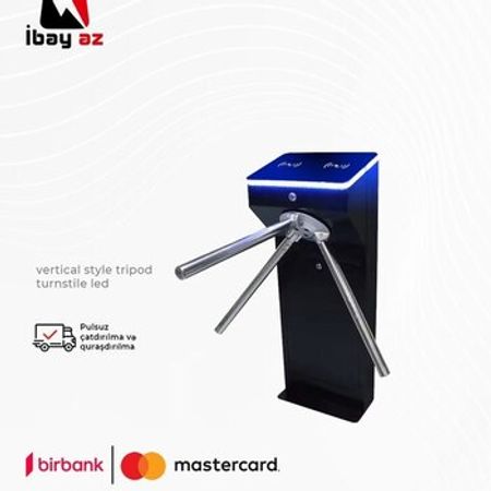 Vertical Style Tripod Turnstile with LED – Təhlükəsizlik avadanlığı – ucuztap.az