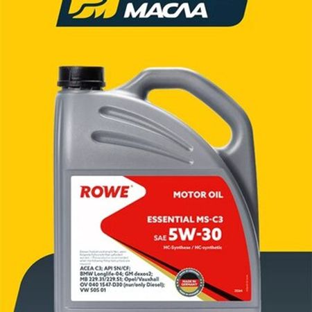 Rowe ESSENTIAL 5W-30 MS-C3 200 L – Ehtiyat hissələri – ucuztap.az
