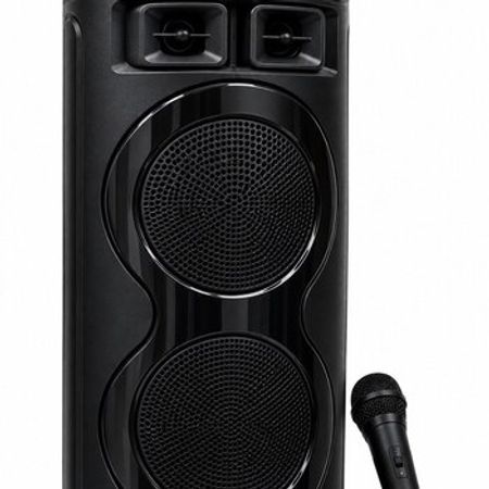 MT-1215 Bluetooth karaoke kalonka 2 mikrofonlu portativ speaker – Audio və video – ucuztap.az