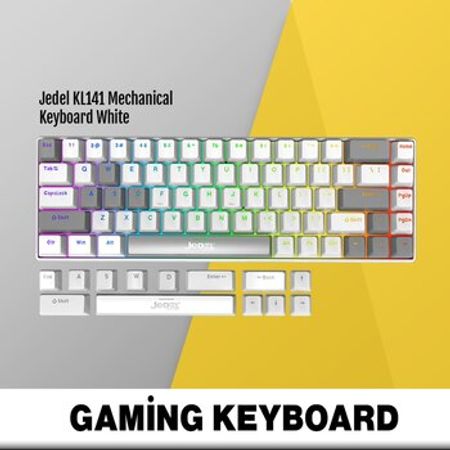 Mexaniki klaviatura White (Red switch) Jedel KL141 – Kompüter aksesuarları – ucuztap.az