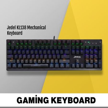 Jedel KL138 Mexaniki klaviatura Drinkey Kiwi Switch – Kompüter aksesuarları – ucuztap.az