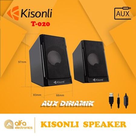 Stereo Dinamik Kisonli T020 (Usb Aux səs gücləndirici) – Bakı – ucuztap.az