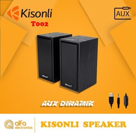 Stereo Dinamik Kisonli T002 (Usb Aux Səs Gücləndirici) – Bakı – ucuztap.az