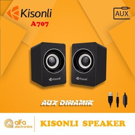 Stereo dinamik Kisonli A-707 (USB AUX Səs Gücləndirici) – Bakı – ucuztap.az