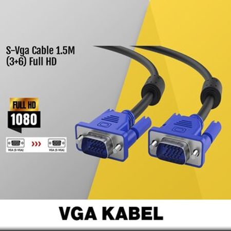 S-Vga FHD kabel 1.5 metr (3 +6) – Bakı – ucuztap.az