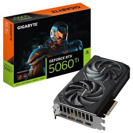 Video kart Gigabyte GeForce RTX 5060 Ti WindForce 8GB – Bakı – ucuztap.az
