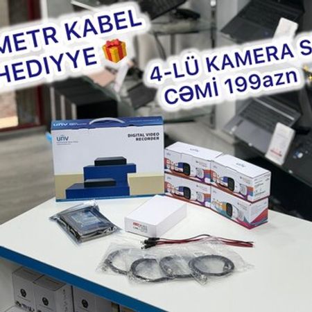 Təhlükəsizlik sistemi 4lü kamera dəsti Unv – Bakı – ucuztap.az
