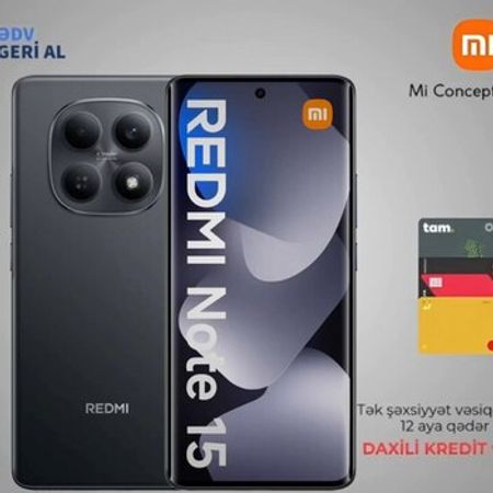 Xiaomi Redmi Note 15 Black 128GB/6GB – Telefonlar – ucuztap.az