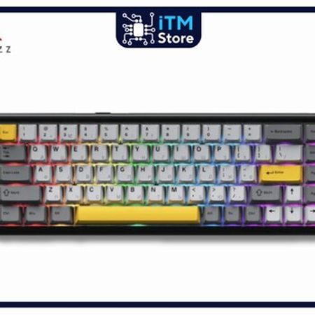 Ajazz AK680 MAX (8K + 8K) Black Gray Yellow – Kompüter aksesuarları – ucuztap.az
