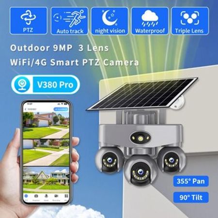 4G Sim kartlı Solar 360°FHD Kamera 12MP/4K+64GB – Bakı – ucuztap.az