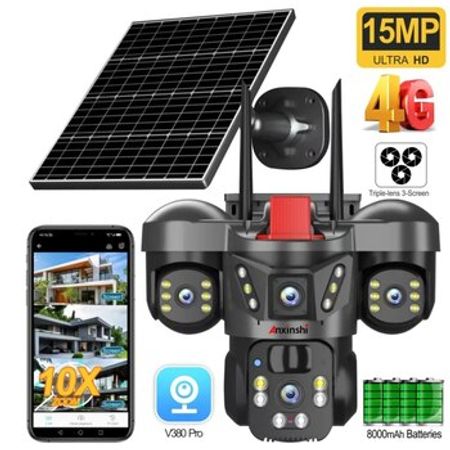 4G Sim kartlı Solar 360°FHD Kamera 12MP/4K+64GB – Bakı – ucuztap.az