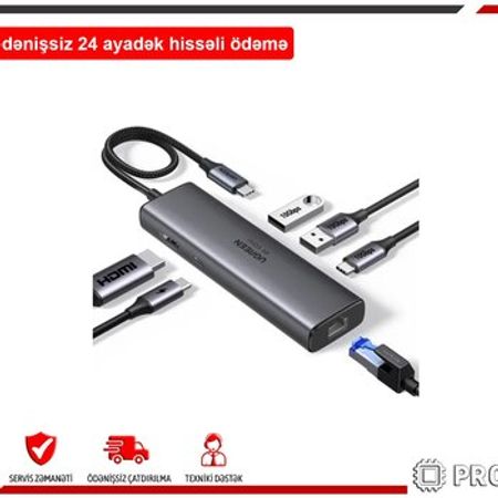 45000 UGREEN 6-in-1 USB-C Hub CM512 – Bakı – ucuztap.az