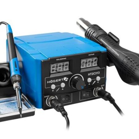 Lehimləmə stansiyası+isti hava feni 750W Högert HT2C313 – Bakı – ucuztap.az