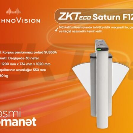 ZKTeco Saturn-F1200 Turnistile – Təhlükəsizlik avadanlığı – ucuztap.az