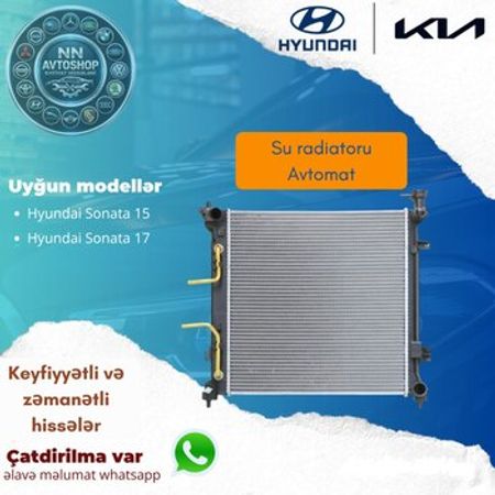 Hyundai Sonata 2015-2017 su radiatoru – Ehtiyat hissələri – ucuztap.az