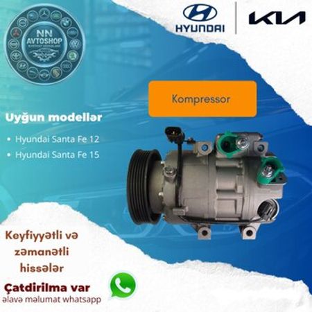 Hyundai Santa Fe 2011-2015 kondisioner kompressoru – Ehtiyat hissələri – ucuztap.az