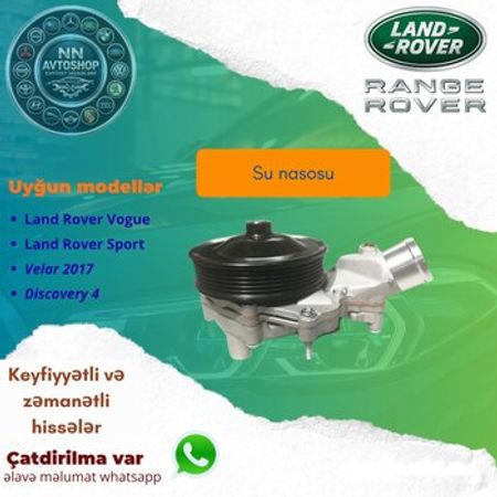 Range Rover Sport Vogue 2013 -2017 3.0 benzin su pompası nasosu – Ehtiyat hissələri – ucuztap.az