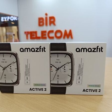 Xiaomi Amazfit Active 2 Square Silver Premium – Bakı – ucuztap.az