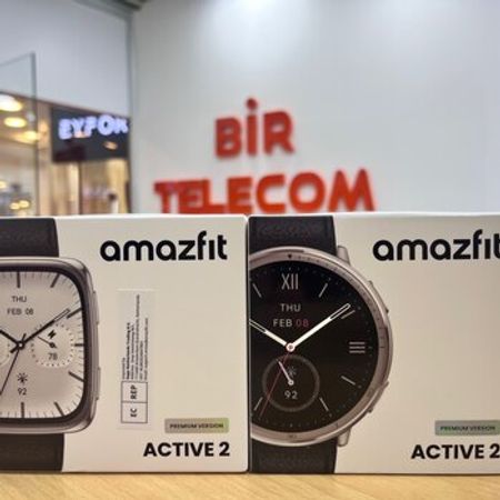 Xiaomi Amazfit Active 2 Round Silver Premium – Bakı – ucuztap.az