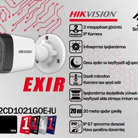 Hikvision Eco series IP EXIR videomüşahidə kameraları – Bakı – ucuztap.az