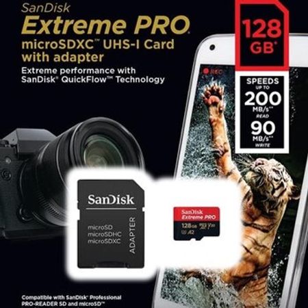 SanDisk Extreme PRO 128GB microSDXC 200MB/s – Bakı – ucuztap.az