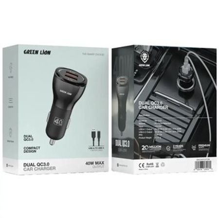 Şarj cihazı Green Lion Dual QC3.0 40W – Bakı – ucuztap.az
