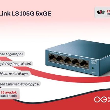 Gigabit Switch TP-Link LS105G 5 Port – Şəbəkə avadanlıqları – ucuztap.az