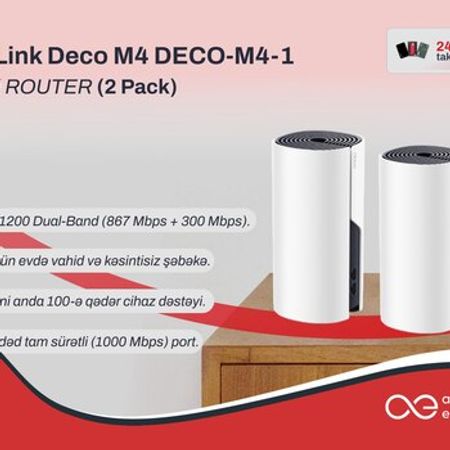 Mesh Wi-Fi sistemi TP-Link Deco M4 2-Pack – Şəbəkə avadanlıqları – ucuztap.az