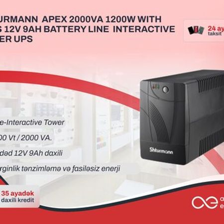 UPS SHTURMANN APEX 2000VA 1200W – Kompüter aksesuarları – ucuztap.az