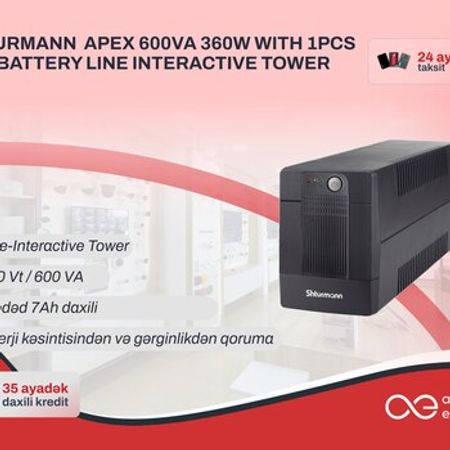 UPS SHTURMANN APEX 600VA 360W – Kompüter aksesuarları – ucuztap.az