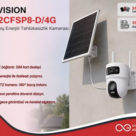 4G Günəş Panelli Kamera Hikvision DS-2CFSP8-D/4G 8MP – Təhlükəsizlik avadanlığı – ucuztap.az
