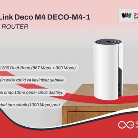 Mesh Wi-Fi Sistemi TP-Link Deco M4 (DECO-M4-1) – Şəbəkə avadanlıqları – ucuztap.az