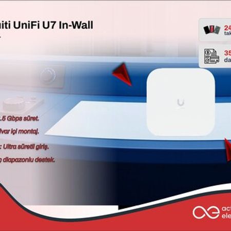 Access Point Ubiquiti UniFi U7 In-Wall (U7-IW) – Şəbəkə avadanlıqları – ucuztap.az