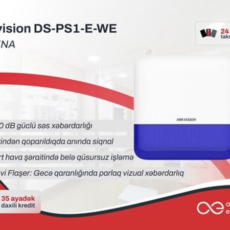 Simsiz Xarici Sirena Hikvision DS-PS1-E-WE AX PRO – Təhlükəsizlik avadanlığı – ucuztap.az
