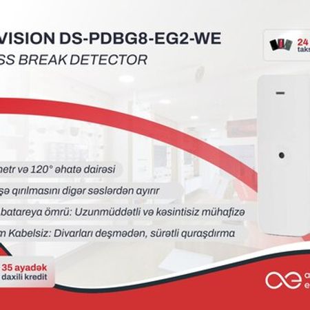 Şüşə qırılma detektoru Hikvision DS-PDBG8-EG2 – Təhlükəsizlik avadanlığı – ucuztap.az