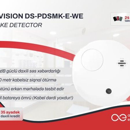 Simsiz tüstü detektoru Hikvision DS-PDSMK-E-WE AX PRO – Təhlükəsizlik avadanlığı – ucuztap.az