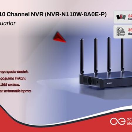 Imou 10 Kanallı NVR (NVR-N110W-8A0E-P) – Bakı – ucuztap.az
