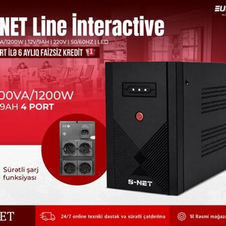 UPSS-NET Line interactive 2000VA/1200W – Kompüter aksesuarları – ucuztap.az