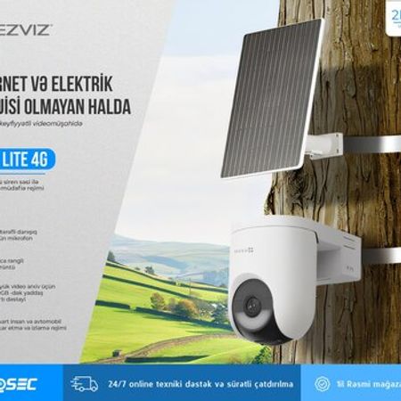 EZVIZ CS-HB8c/SP Lite 2K+ 4MP AOV 4G+Wi-Fi Smart Home Battery Kamera – Bakı – ucuztap.az