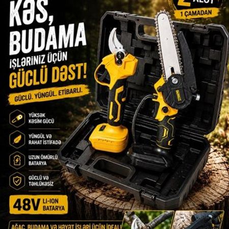 Akkumulyatorlu budama dəsti DEWALT 48V – Bakı – ucuztap.az
