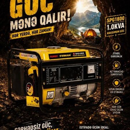 Firman SPG1800 Benzin Generator – Bakı – ucuztap.az