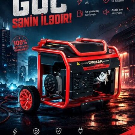 FIRMAN SDW180E Yanacaqlı Təkfazalı Generator 4 kV – Bakı – ucuztap.az