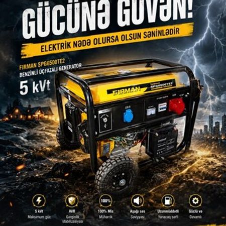 Generator FIRMAN SPG6500TE2 – Bakı – ucuztap.az