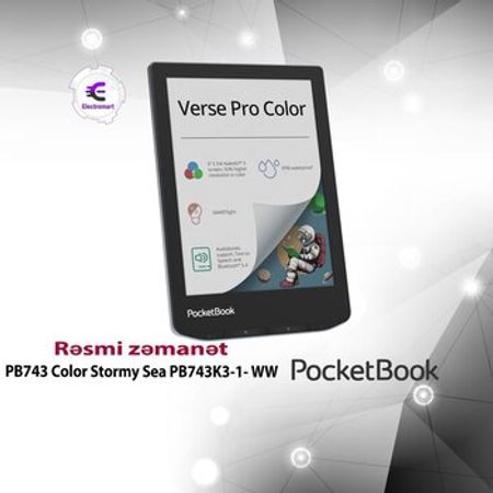 PocketBook PB743 Color Stormy Sea PB743K3-1- WW elektron kitab oxuyucuları – Planşet və elektron kitablar – ucuztap.az