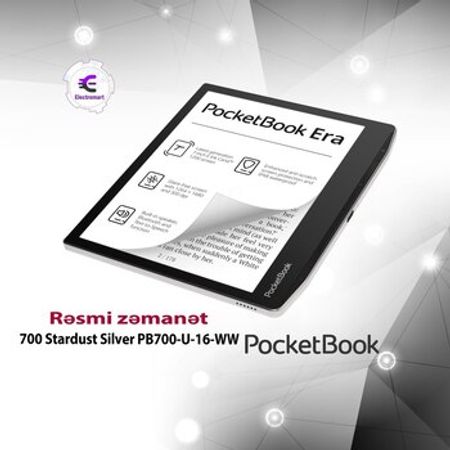 E-reader PocketBook 700 Stardust Silver PB700-U-16-WW elektron kitab oxuyucuları – Planşet və elektron kit… – ucuztap.az